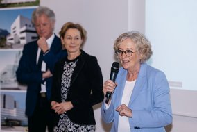 Gerald Fleisch, Geschäftsführer der KHBG, Landesrätin Martina Rüscher und Landesrätin Katharina Wiesflecker