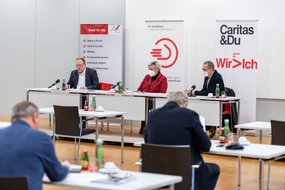 AK, Caritas und ifs gaben eine gemeinsame Pressekonferenz