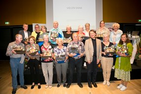 Langjährige Ehrenamtliche gemeinsam mit LR Wiesflecker, ifs Geschäftsführerin Martina Gasser und Günter Nägele, Leiter der ifs Erwachsenenvertretung