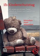 Das Plakat, das auf den ifs Kinderschutztag aufmerksam macht